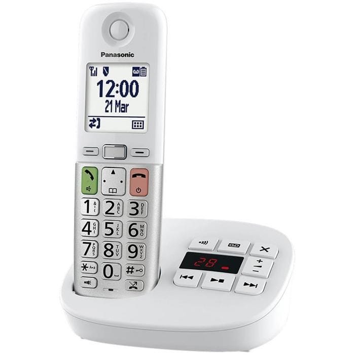 Téléphone fixe sans fil - Panasonic - Blanc