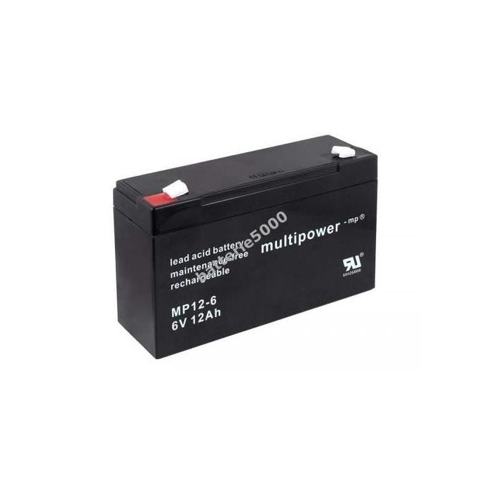 Powery batterie au plomb (multipower) MP12-6 6V...