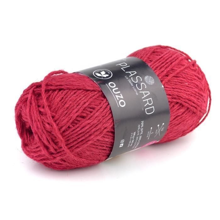 Fil de jute pour accessoire mode - PLASSARD - Ouzo Rouge Vermillon Col. 60