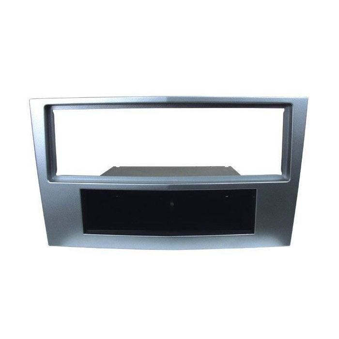 Facade autoradio 1DIN - CALIBER - Opel Corsa D 06-11 - Argent - Design élégant - RAF1904S