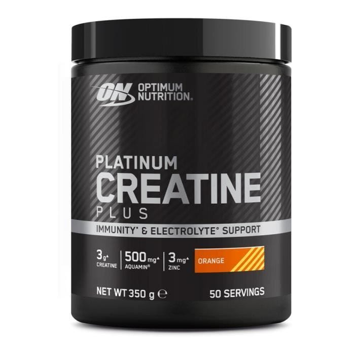 Créatine Optimum Nutrition - Platinum Creatine Plus - Orange 350g