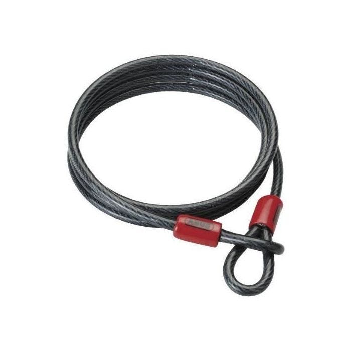 Abus Cobra Câble-antivol 8/200 à 2 Boucles Noir