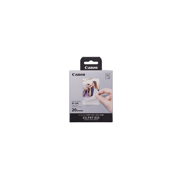 Kit d'impressions - CANON - XC 20L - 20 impressions - Format carte de crédit - Pour Selphy QX20
