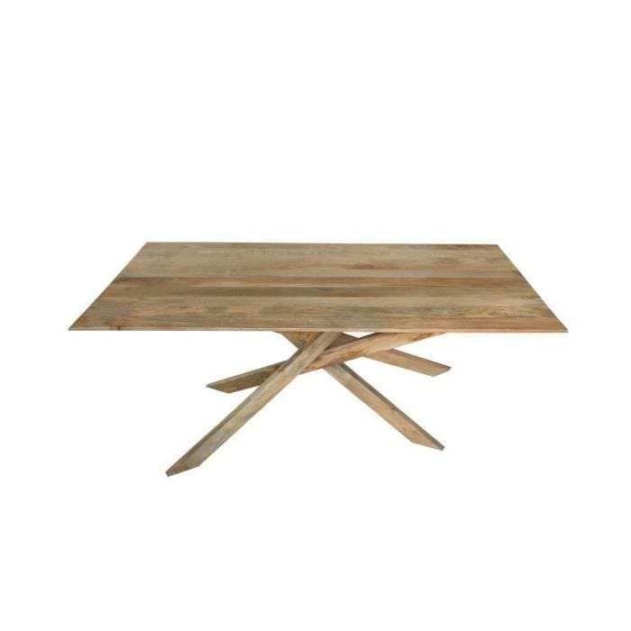 table de salle à manger naturel bois de manguier (180 x 90 x 76 cm)
