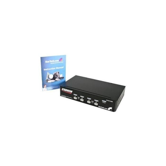 StarTech.com Commutateur KVM 4 ports VGA USB à montage en rack - Switch KVM - 1920 x 1440 (SV431USB)