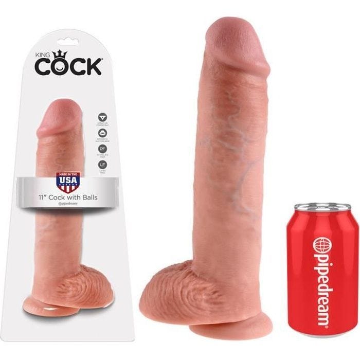 Gode réaliste géant King Cock - 27 cm Ø 6,4 cm