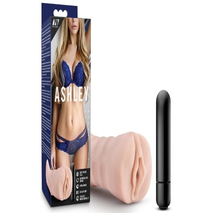 Masturbateur Vagin Vibrant - BLUSH NOVELTIES - Ashley - Rose - 13 cm - TPE, ABS