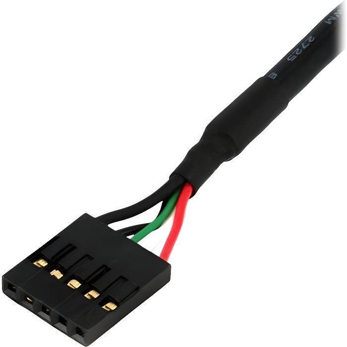 Câble - StarTech - IDC-5 - 45 cm - USB - F/F - Noir