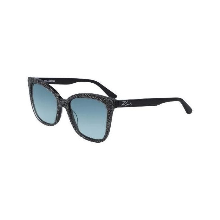 Lunettes de soleil - KARL LAGERFELD - KL988S - Noir pailleté - Verres bleus - Mixte