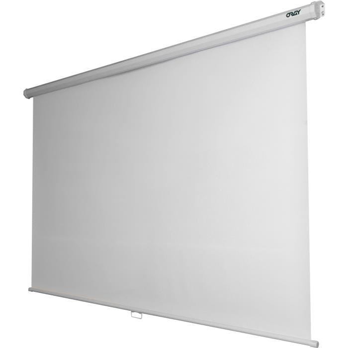 Ecran de projection manuel ORAY Cineflex 150x200 - 4:3 - Blanc mat