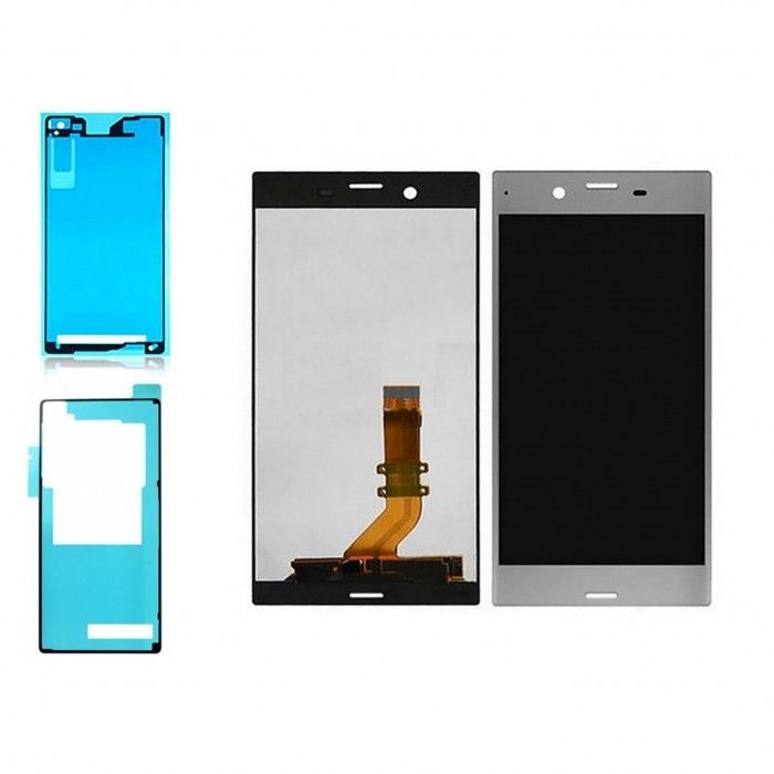 Ecran LCD Compatible pour Sony Xperia XZ F8331 F8332 ARGENT + Adhesif