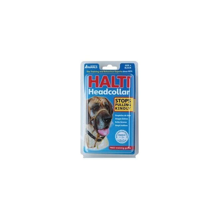 Collier Anti-Traction - Halti - T 4 - Noir - Moyen - Chien