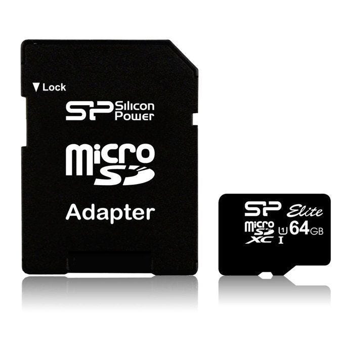 Carte mémoire microSD UHS-1 Class 10 - 64 Go - SILICON POWER