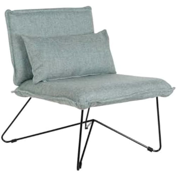 Fauteuil - HOME ESPRIT - Noir - 1 place - Intérieur - Dimensions 68 x 50 x 66 cm