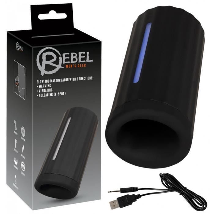 Masturbateur - Satisfyer - Fellation Rebel - Rechargeable - Avec succion - Étanche