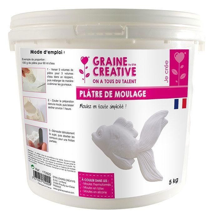 Plâtre de moulage 5 kg - Graine créative Blanc