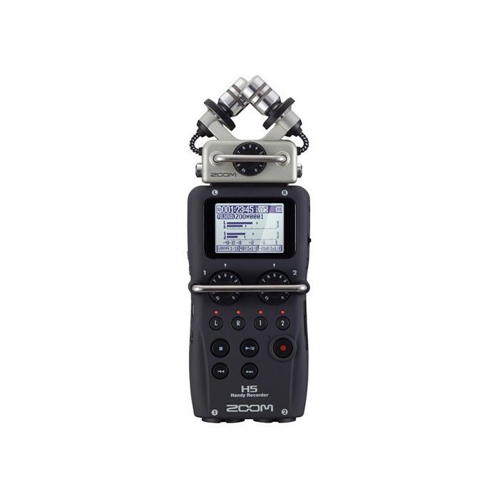 Enregistreur vocal stéréo amovible - ZOOM - H5 - USB 2.0 - 2 Go - Microphone à condensateur unidirectionnel