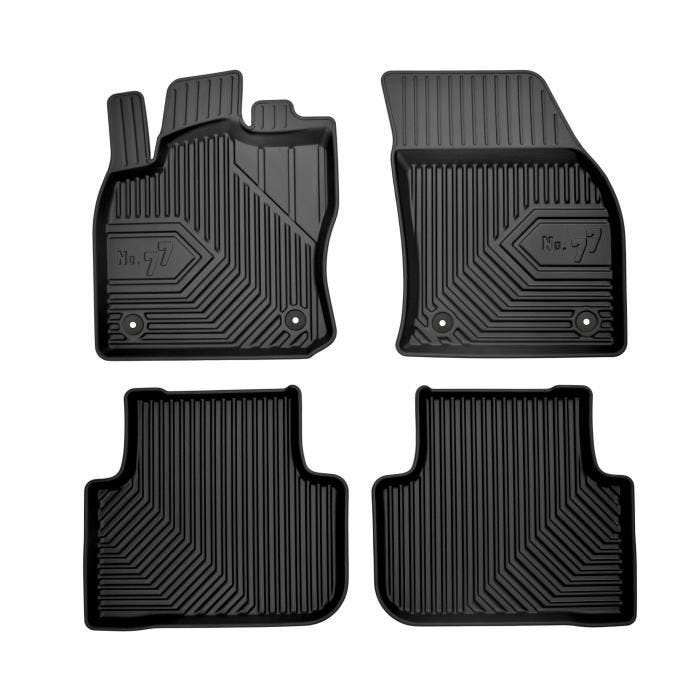 Tapis de Sol No.77 FROGUM pour VOLKSWAGEN Tiguan II 2015- sur mesure en Caoutchouc Noir