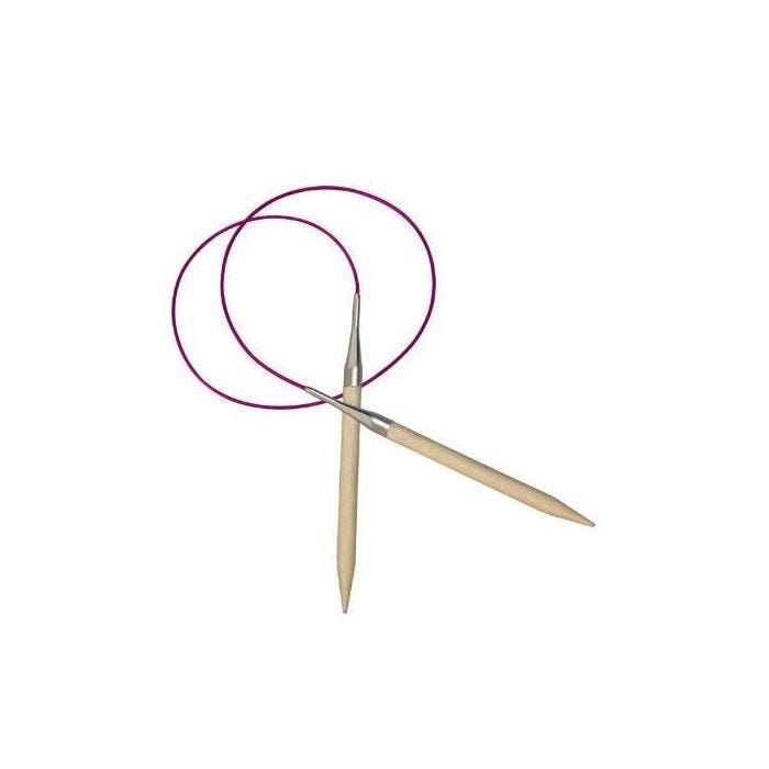 KnitPro 120 cm x 10 mm-Basix Aiguilles circulaires fixes en bouleau - KP35357