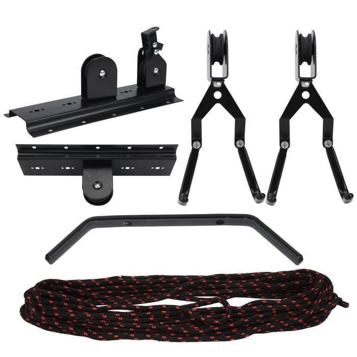 Qiilu Supports de chargement de levage de plafond Cintre de Plafond de Vélo Crochet Mural de Rangement de Vélo Cargo Support de