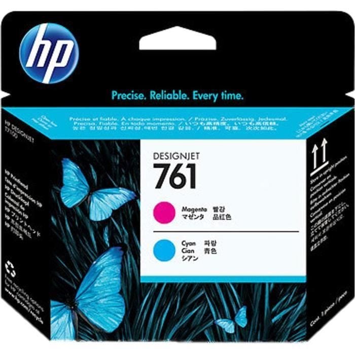 HP Tête d'impression 761 - Pack de 1 - Magenta / Cyan