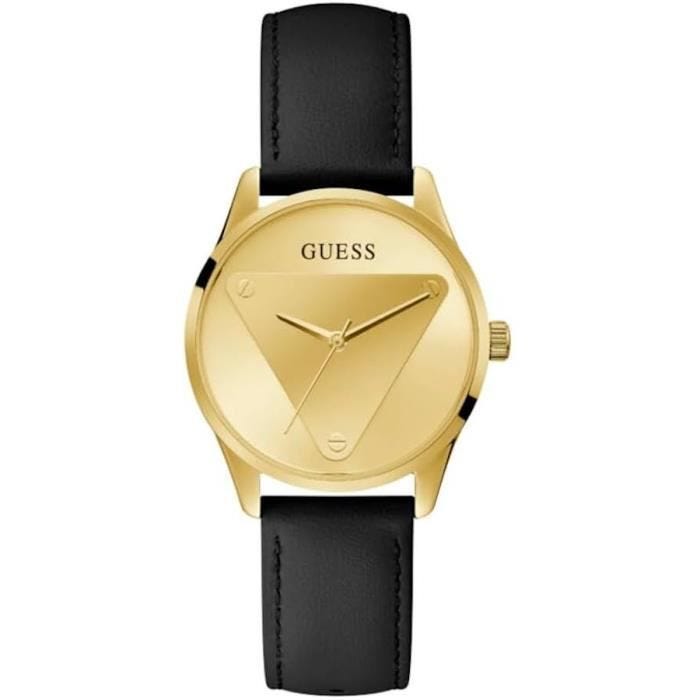 Montre - Guess - Idol Set GW0642L1 - Quartz - Cuir Noir - Boîtier Acier 37mm