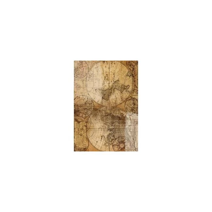 Mapmonde en tissu adhésif tissu A4