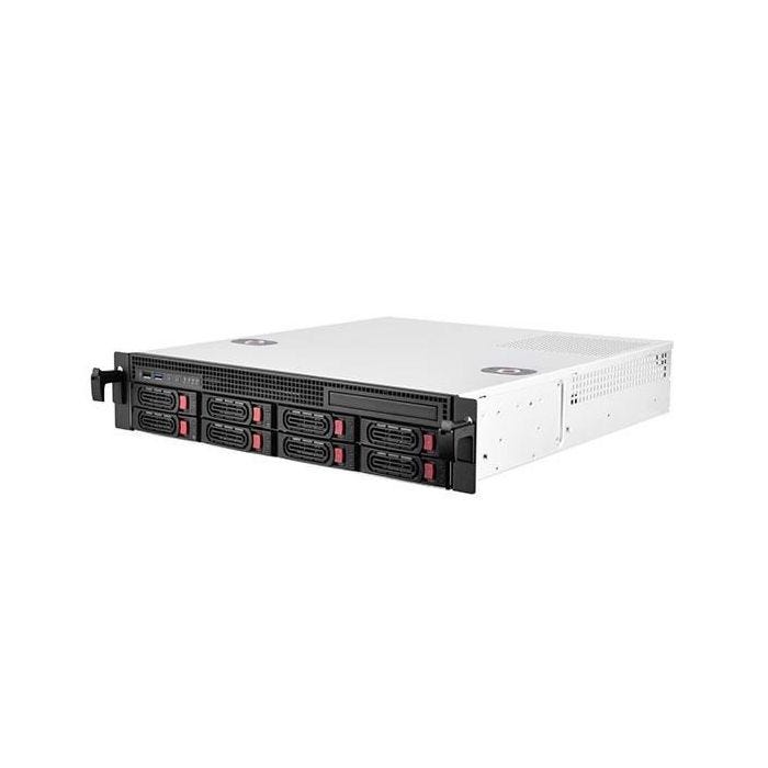 SilverStone SST-RM21-308 - Châssis de serveur monté en rack 2U, prenant en charge 8x SAS - SATA et un mini-SAS SFF-8087 de 6 Gb - s