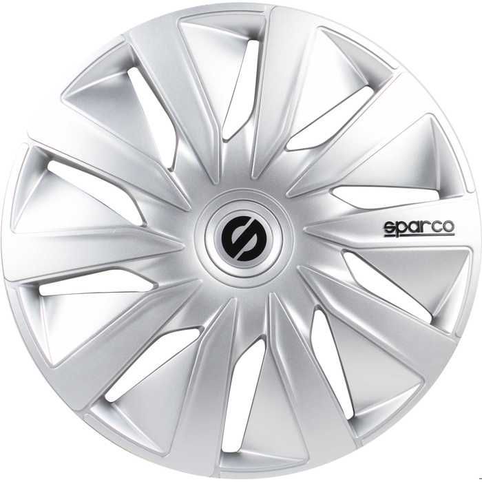 Enjoliveurs - SPARCO - Lazio - 13 pouces - Argent - Lot de 4