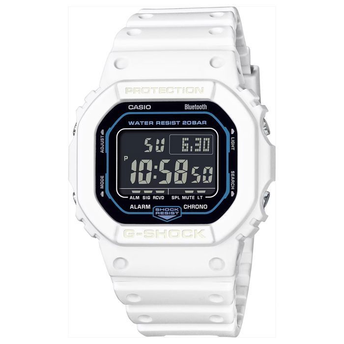 Montre Casio - Hommes - DW-B5600SF-7ER - Blanc - Quartz - Etanche 20 Atm - Bracelet Plastique - Rectangulaire