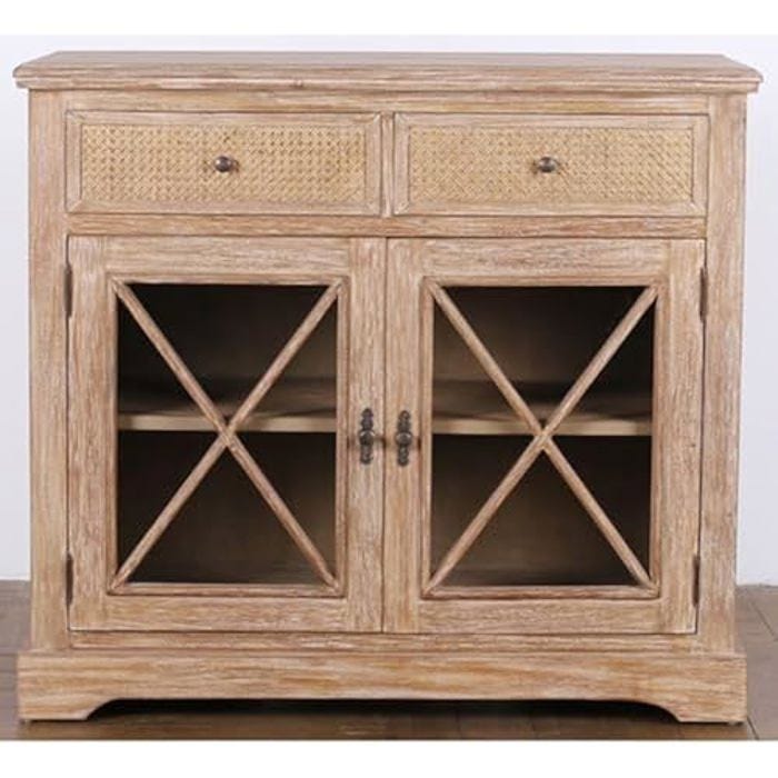 Buffet Bas - HOME ESPRIT - Multicolore - 100 x 45 x 90 cm - Meuble de Séjour - Qualité au Meilleur Prix