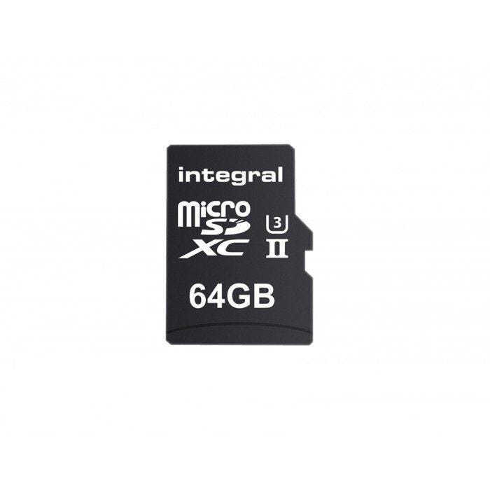 stockage Intégrale INSD64GV60 microSDXC carte mémoire Class 10 - UHS-I - U3 64 Gb