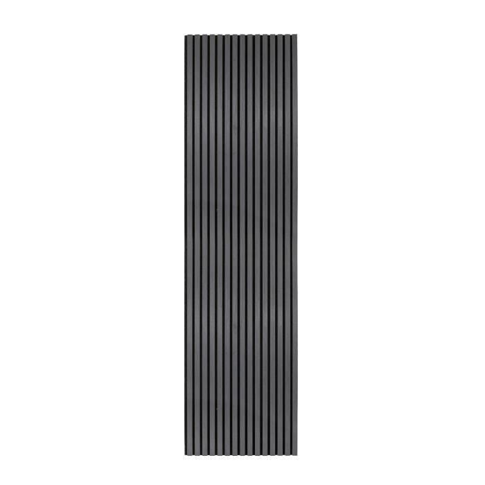 Panneau Latte Acoustique Murale Gris Anthracite Placage Décoratif 240cm x 60cm
