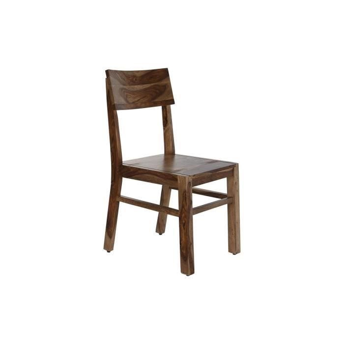 chaise de salle à manger naturel bois (45 x 45 x 90 cm)