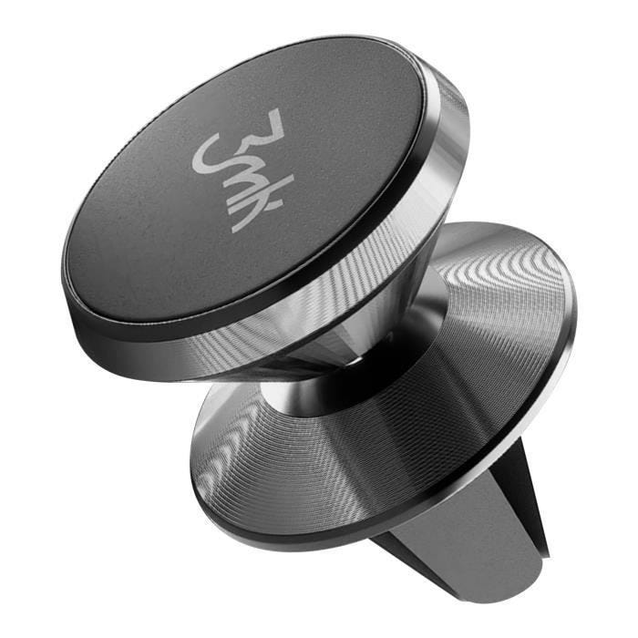 Support Voiture pour Smartphone Aimanté Compact Haute Performance 3mk Noir