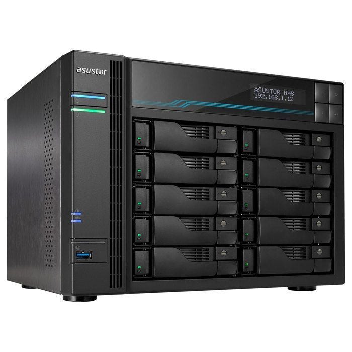 Serveur NAS - ASUSTOR - AS6510T - 10 baies - 8 Go DDR4 - Intel Atom C3538