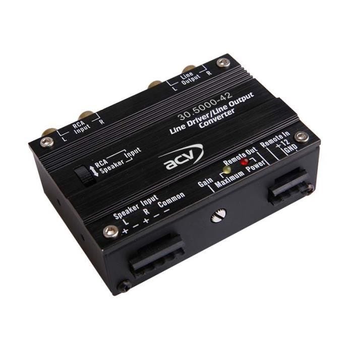 Adaptateur haut niveau 2 canaux - ACV - Noir
