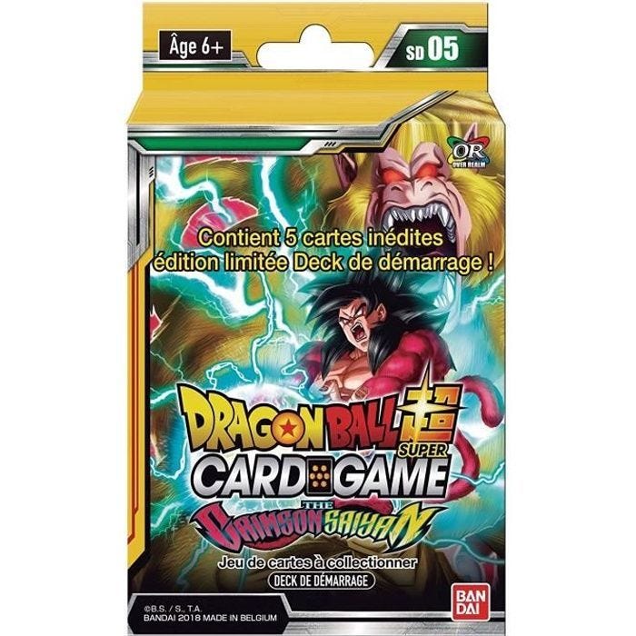 Deck de Démarrage - Dragon Ball - SD05 - The Crimson Saiyan - 50 cartes - Version Française