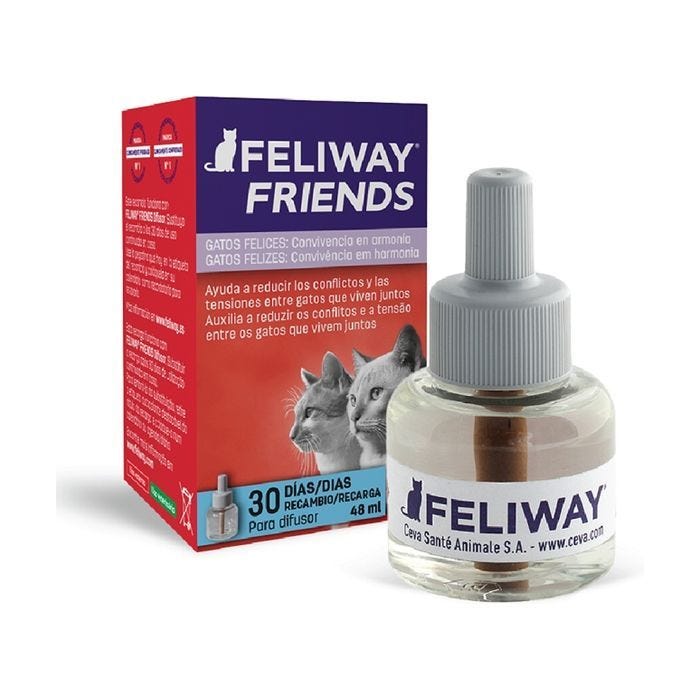 Anticonflictos pour Chats - FELIWAY - Friends - 48 ML - Réduit les conflits - Solution naturelle