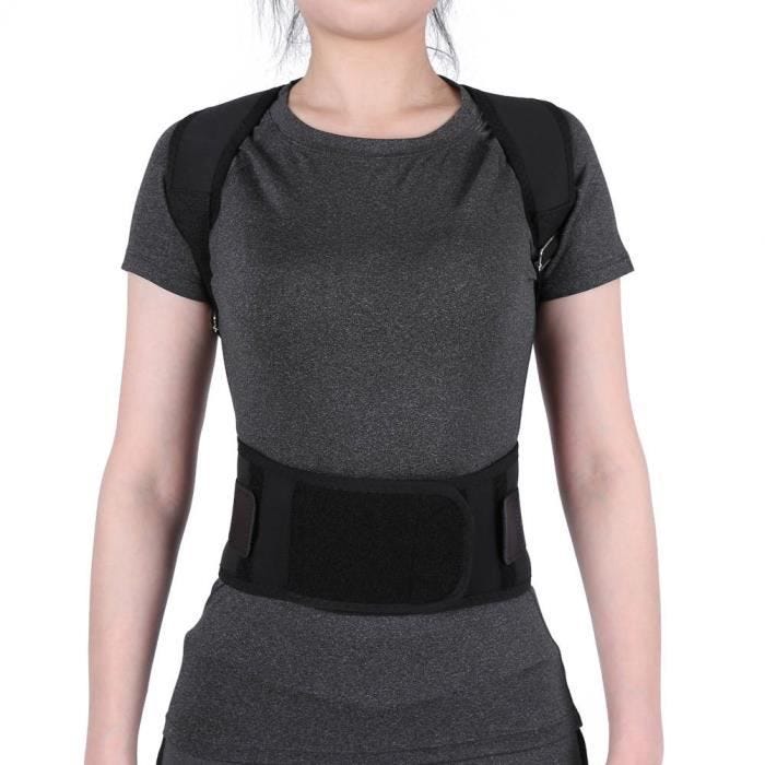 Ceinture de posture - FAN - Bandoulière ajustable - Soutien lombaire - Unisexe - Noir XL
