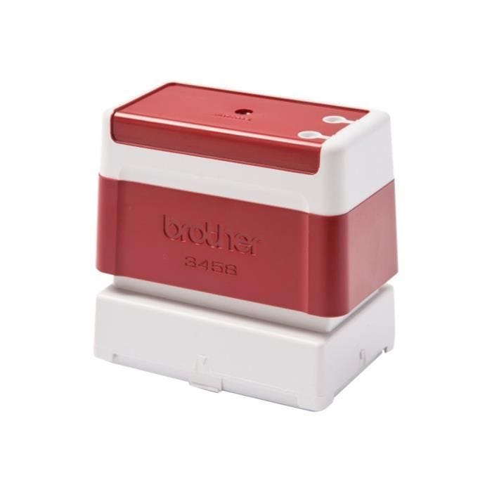 Tampon pré-encré - Brother - 3458 - Rouge - Texte personnalisé - 34 x 58 mm