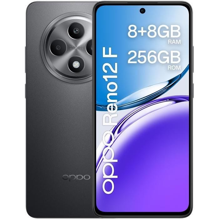 OPPO Reno12 F 8 Go/256 Go Gris (Matte Grey) Double SIM