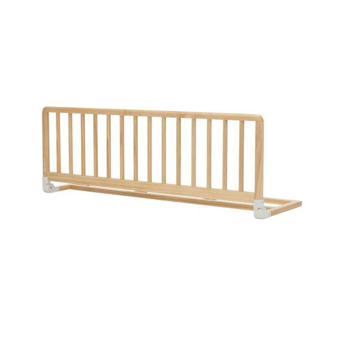 SAFETY 1ST, Barrière de lit bois naturel, 110 cm compatible lits supérieur à 160 cm, éco responsable, bois FSC 100%