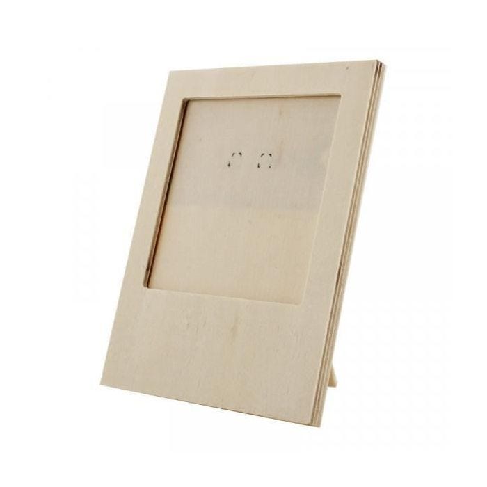Cadre en bois - CTOP - Personnalisable - 12 x 15 cm - Style contemporain - 1 photo