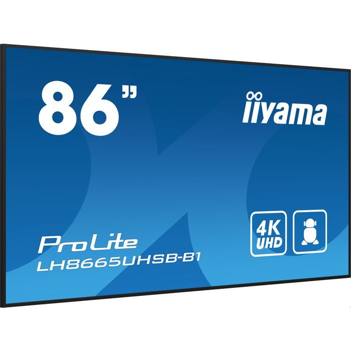 Écran LCD - IIYAMA - ProLite LH8665UHSB-B1 - 86 pouces - 4K UHD - Rétro-éclairé LED