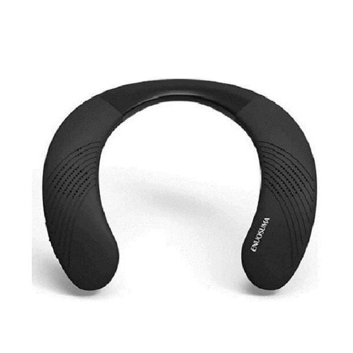 HAUT-PARLEUR PORTABLE SANS FIL BLUETOOTH NECKBAND 5.0 - ENUOSUMA BS07 - VÉRITABLE SON STÉRÉO 3D, 12H DE TEMPS DE JEU POUR LE TRAVAIL