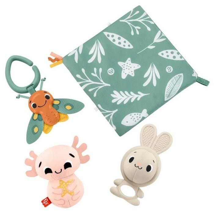 Coffret Cadeau Sensoriel - Fisher Price - Stimulate Every Senses - 4 Jouets - Sans BPA