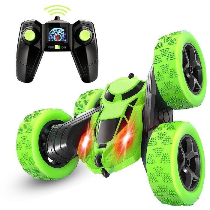 RC Voiture Telecommandé, 360°Rotation Stunt Car Offroad RC Véhicule, 2.4GHz Voiture Radiocommandee Crawlers pour Enfants 6-12 Ans
