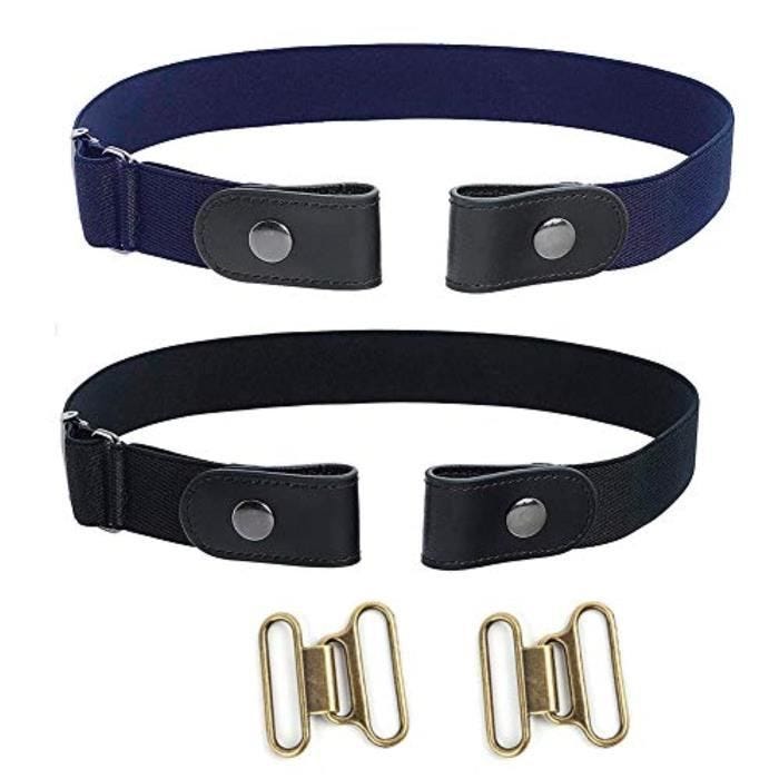 Boucle De Ceinture élastique pour femmes - PEE4I - Bleu - Taille réglable jusqu'à 48 pouces
