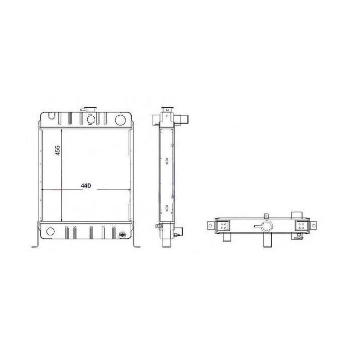RADIATEUR DAVID BROWN 1210 1212 990 995 996 1829384R91 K922057 K922058 DB922058